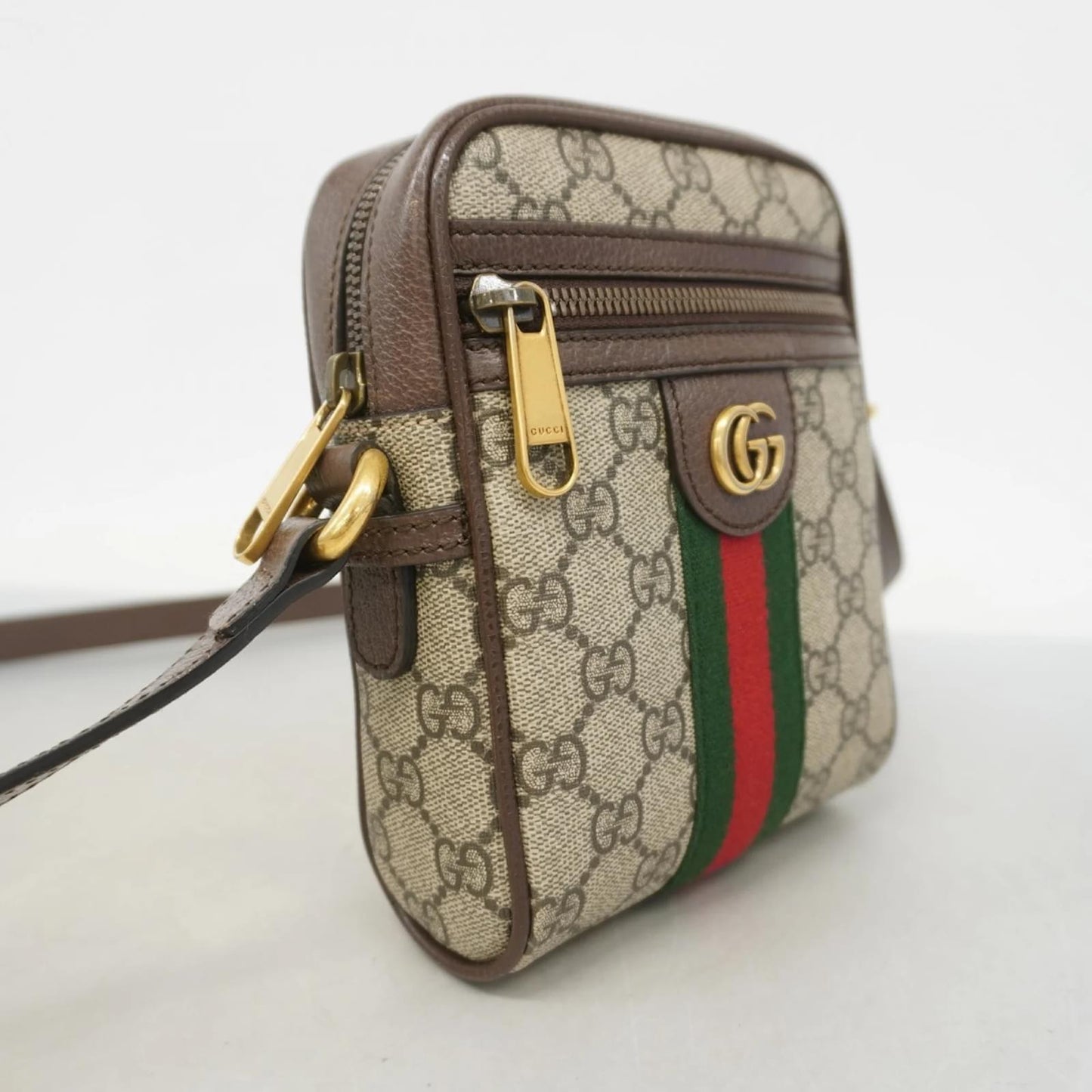Gucci Ophidia Shoulder Bag Brown Beige