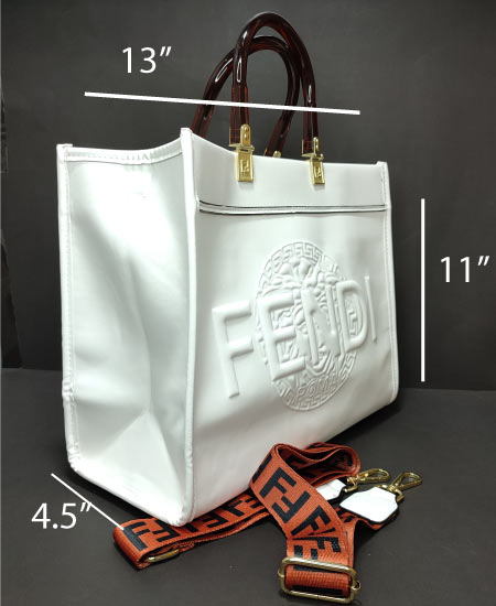 FENDI HANDBAGS Ladies Tote Bag White