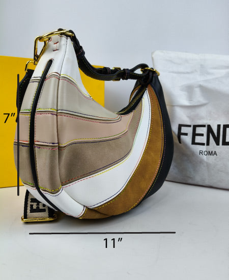 Fendi Grigio Multicolor Handbag Made in Italy Lot Imported