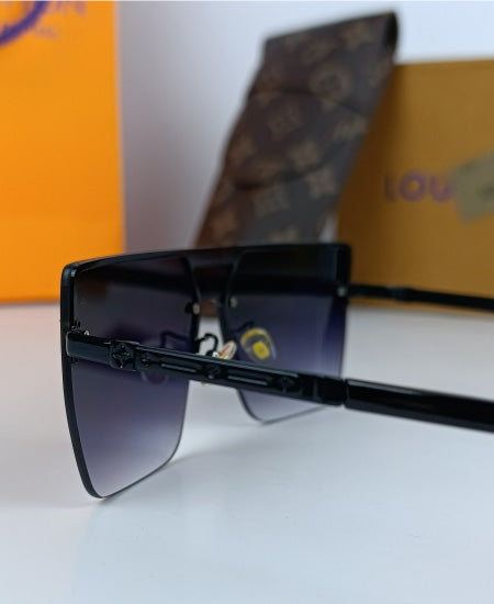 LV Sunglasses Black Shield LV035
