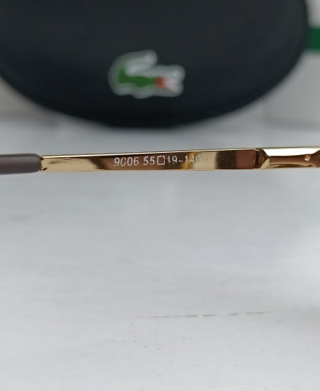 Lacoste Sunglasses Brown Hexagon LAC022
