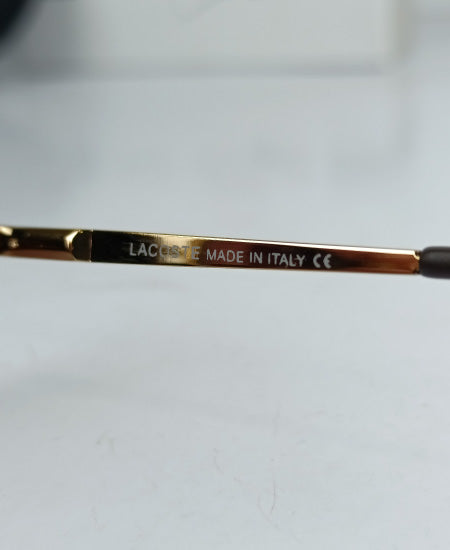 Lacoste Sunglasses Brown Hexagon LAC022