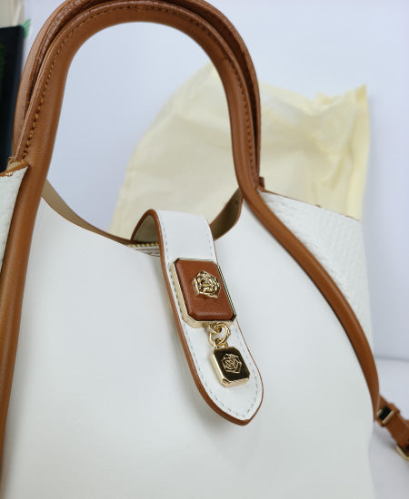 Pecker and Dige White Handbag