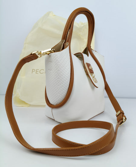 Pecker and Dige White Handbag