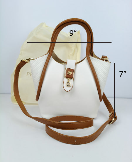 Pecker and Dige White Handbag