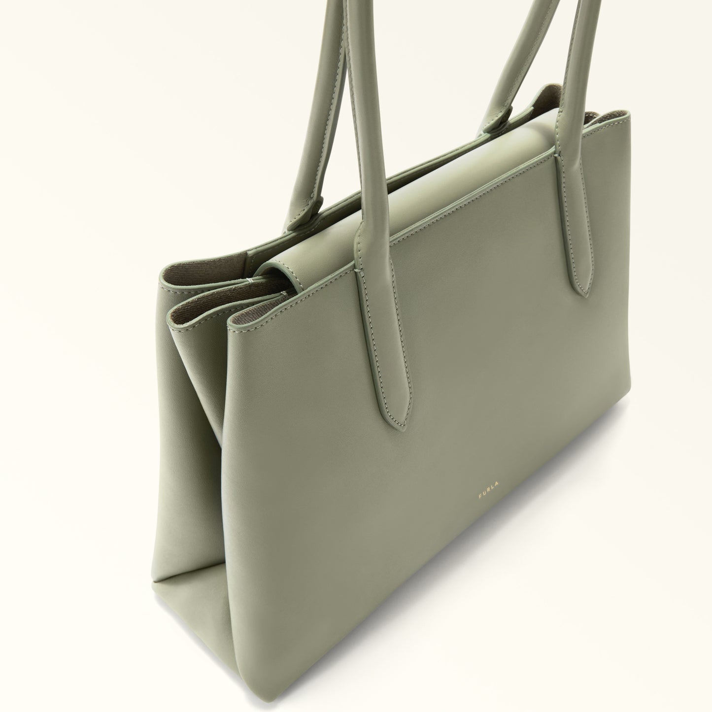 Furla Meridiana Large Leather Tote Bag – Elegant Structured Handbag for Everyday Use