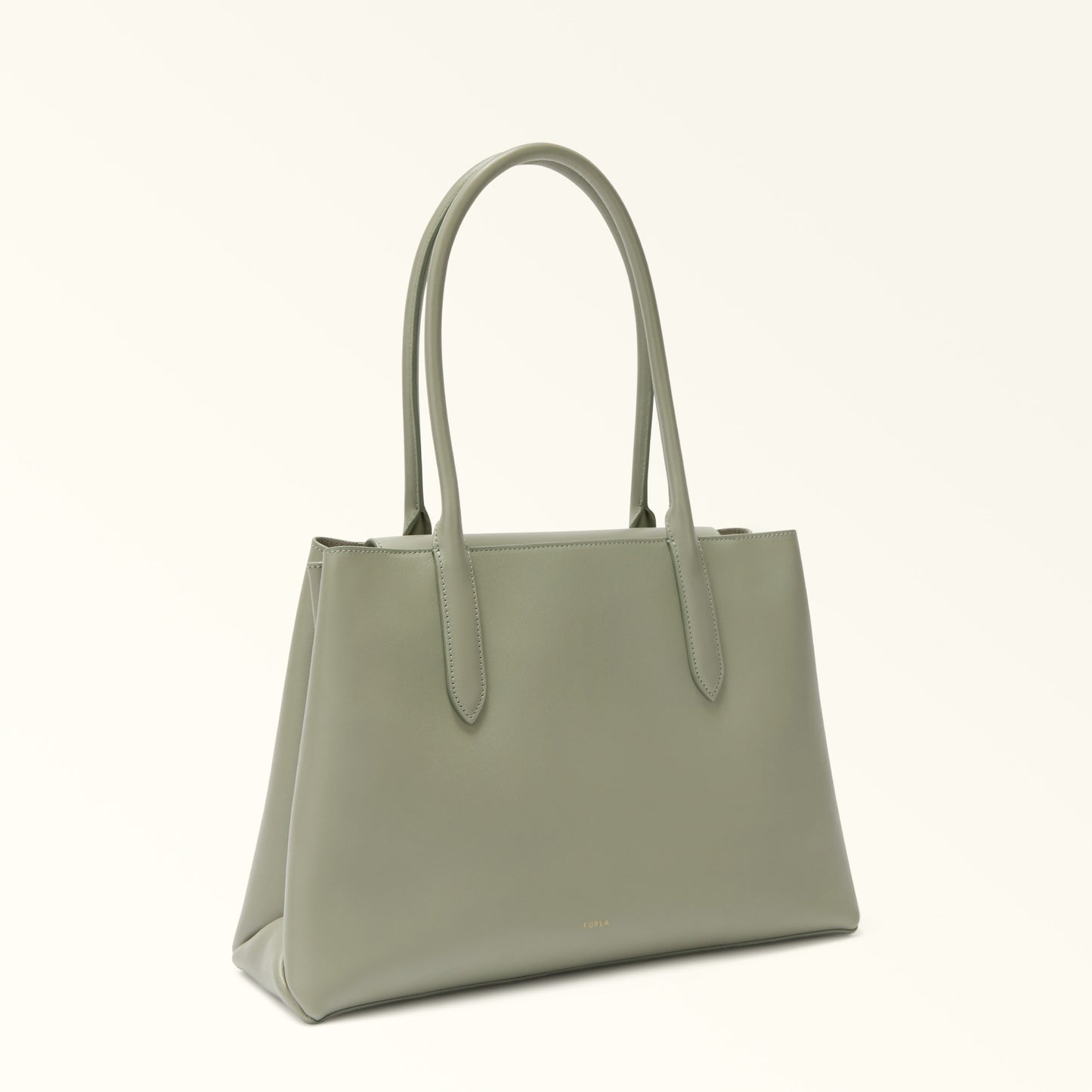Furla Meridiana Large Leather Tote Bag – Elegant Structured Handbag for Everyday Use