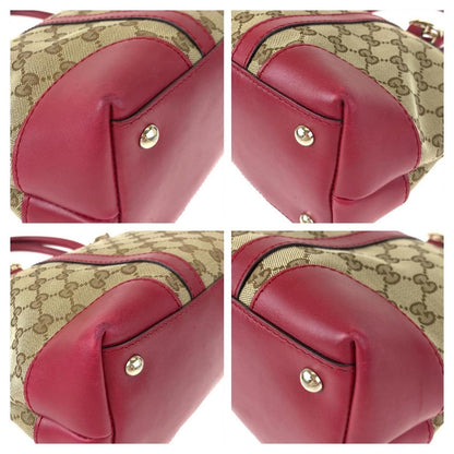 Gucci GG Canvas Lovely Tote Bag Red