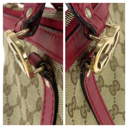 Gucci GG Canvas Lovely Tote Bag Red