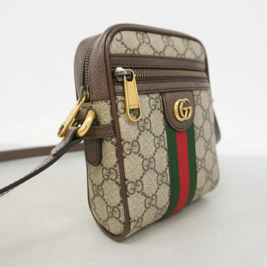 Gucci Ophidia Shoulder Bag Brown Beige