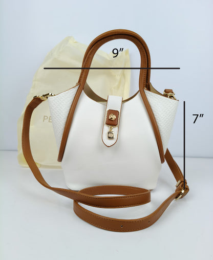Pecker and Dige White Handbag