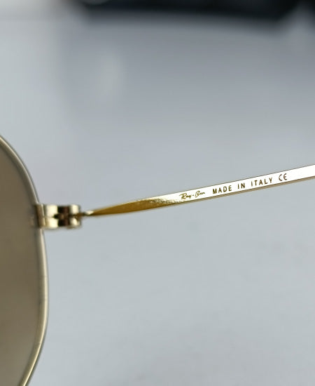 Ray Ban Sunglasses Geometric Golden Brown