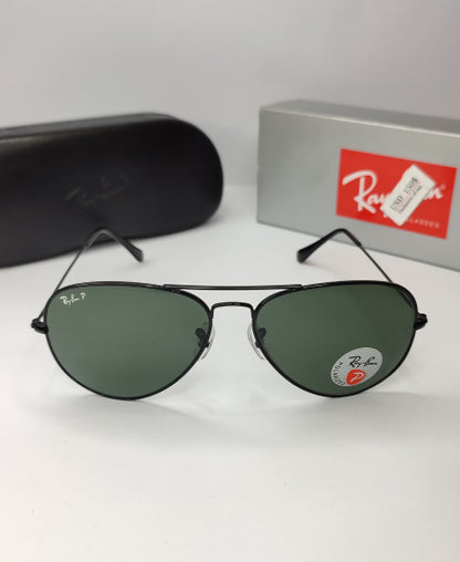 Ray Ban BN12-Aviator Polarized Black Sunglasses