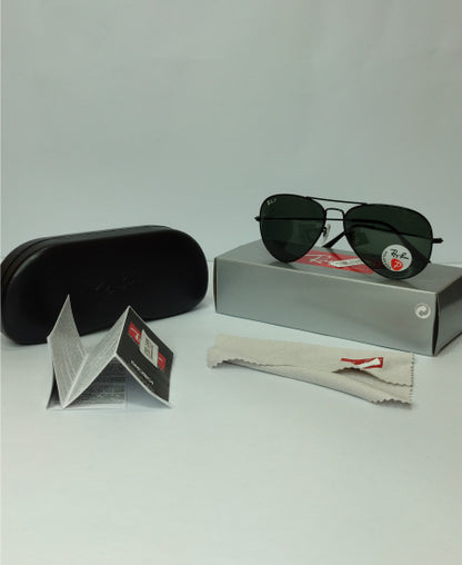 Ray Ban BN12-Aviator Polarized Black Sunglasses