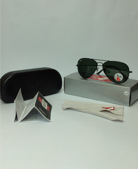 Ray Ban BN12-Aviator Polarized Black Sunglasses